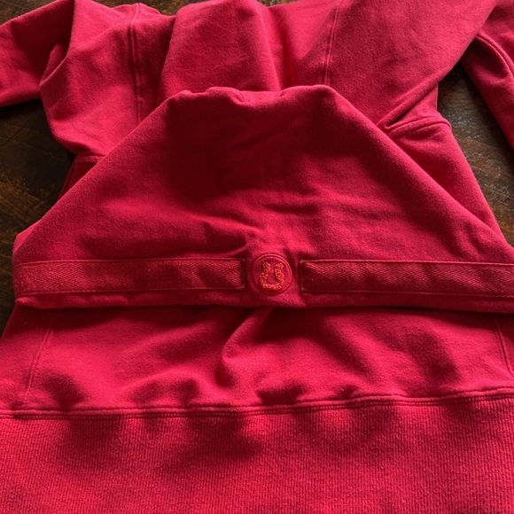 Lululemon Feel The Love Red Half Zip Hoodie - Picture 4 of 10